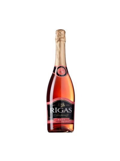 Dzirkstošais vīns Rīgas Šampanietis Rozā Saldais