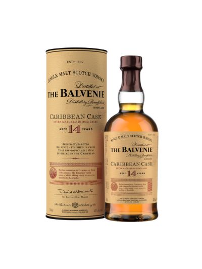 Viskijs The Balvenie Caribbean Cask 14YO Single Malt Scotch Whisky