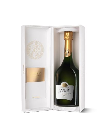 Šampanietis Taittinger Comtes de Champagne Blanc de Blancs 2008 kastē